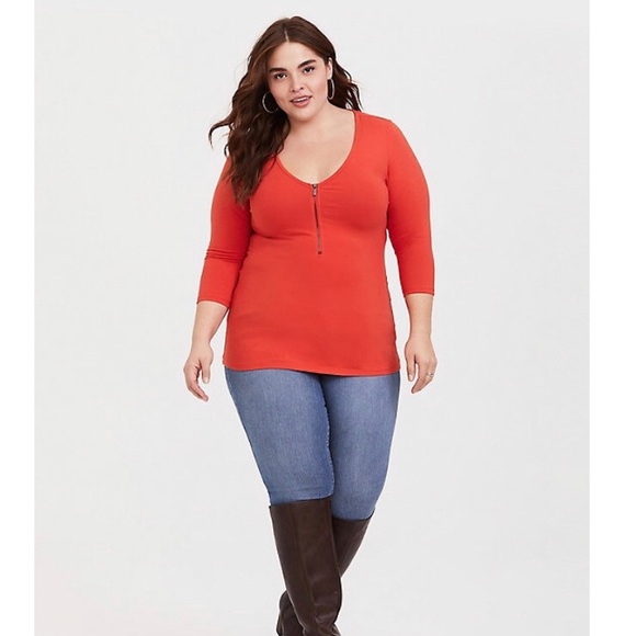 torrid Tops - Torrid red blouse 3/4 sleeve comfort size:5X